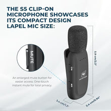 Load image into Gallery viewer, WinBridge Wireless Voice Amplifier for Teachers - Lapel Mic System Saves Your Voice | 15W Portable PA System with Bluetooth, 12H+ Battery, Auto-Pairing | No Headset, Ultra-Light 18.3g Clip Mic WB005N_9
