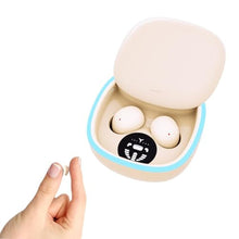 Load image into Gallery viewer, Wireless Bluetooth Small Invisible Mini Earbuds in Ear ENC Noise Cancelling Soft Headphones Micro Ear Buds for Smaller Ears Hidden Tiny Earphones with Mic for iPhone Android Work Sleep Sports_1
