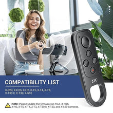 Load image into Gallery viewer, Wireless Camera Bluetooth Remote Control Commander Shutter Release Replaces Fujifilm TG-BT1 Tripod Grip for Fuji Fujifilm X-E5 X-M5 XM5 X100VI X-S20 X-T5 XT5 X-T4 X-T3 X-H2S X-H2 X-T30 II X-T30 X-S10_2129

