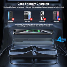 Load image into Gallery viewer, Wireless Car Charger Pad, REESTECQI Large Wireless Charging Pad for Car Non Slip Car Phone Holder Wireless Charger Compatible with iPhone 17 16 Pro Max 15 14 13 12, Samsung, Google (1 Meter Cable)_1686
