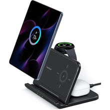 Load image into Gallery viewer, Wireless Charger Stand for Samsung Z Fold 7/Pixel 9 Pro Fold, 25W Charging Station for Samsung Galaxy Z Fold 6/5/4/3, Galaxy Watch 8/8 Classic/Ultra/7/6/5/4, Galaxy Buds, SwanScout 705S (No Adapter)_1
