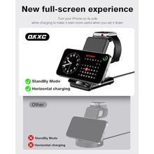 Load image into Gallery viewer, Wireless Charging Station,3 in 1 Charging Stand for Apple Multiple Devices, Black_1003

