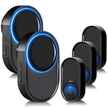 Load image into Gallery viewer, Wireless Doorbell, Wireless Doorbell for Classroom 3 Buttons 2 Receivers, Black_1
