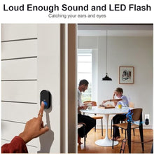 Load image into Gallery viewer, Wireless Doorbell, Wireless Doorbell for Classroom 3 Buttons 2 Receivers, Black_525

