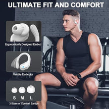 Load image into Gallery viewer, Wireless Earbud, 2023 Sport Wireless Bluetooth 5.3 Earbud with HiFi Stereo, 75H Over Ear Bud with Noise Cancelling Mic, IP7 Waterproof Bluetooth Earphones, LED Display, Button Control, White, for Gym_952
