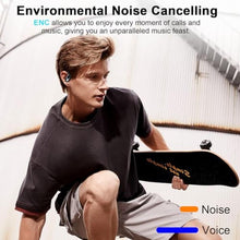 Load image into Gallery viewer, Wireless Earbud, 75Hrs Bluetooth 5.4 Headphones IP7 Waterproof for Sport, Running Wireless Earphones with ENC Noise Cancelling Mics, Deep Bass Over Ear bud with Earhooks for Android, iOS, Workout, Gym, Black_8754
