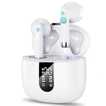 Load image into Gallery viewer, Wireless Earbud Bluetooth 5.3 Headphones with Clear Sound, 40H Playtime, Sport Earbud Touch Control with LED Digital Display, IP7 Waterproof Bluetooth Earphones Built-in Mic for Android iOS Workout, White_1
