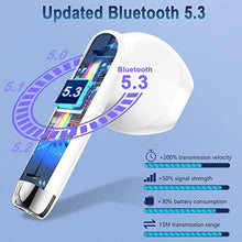 Load image into Gallery viewer, Wireless Earbud Bluetooth 5.3 Headphones with Clear Sound, 40H Playtime, Sport Earbud Touch Control with LED Digital Display, IP7 Waterproof Bluetooth Earphones Built-in Mic for Android iOS Workout, White_7806

