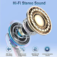 Load image into Gallery viewer, Wireless Earbud Bluetooth 5.3 Headphones with Clear Sound, 40H Playtime, Sport Earbud Touch Control with LED Digital Display, IP7 Waterproof Bluetooth Earphones Built-in Mic for Android iOS Workout, White_7807
