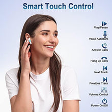 Load image into Gallery viewer, Wireless Earbud Bluetooth 5.3 Headphones with Clear Sound, 40H Playtime, Sport Earbud Touch Control with LED Digital Display, IP7 Waterproof Bluetooth Earphones Built-in Mic for Android iOS Workout, White_7808
