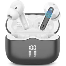 Load image into Gallery viewer, Wireless Earbuds, Bluetooth 5.3 Headphones in Ear with HiFi Stereo Deep Bass, 4 ENC Noise Cancelling Mic Wireless Earphones 40H, in-Ear Earbud Bluetooth Dual LED Display IP7 Waterproof, Dark Grey, DarkGrey_1

