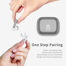 Load image into Gallery viewer, Wireless Earbuds, Bluetooth 5.3 Headphones in Ear with HiFi Stereo Deep Bass, 4 ENC Noise Cancelling Mic Wireless Earphones 40H, in-Ear Earbud Bluetooth Dual LED Display IP7 Waterproof, Dark Grey, DarkGrey_1199
