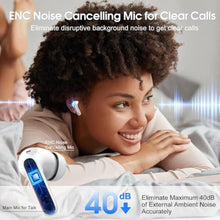 Load image into Gallery viewer, Wireless Earbuds, Bluetooth Headphones HiFi Stereo, 40H Playtime in-Ear Earbud, 2024 Bluetooth 5.3 Earbuds with LED Power Display, IP7 Waterproof Wireless Earphones Sport Headset for Android iOS, Grey_4990
