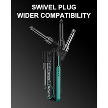 Load image into Gallery viewer, Wireless Guitar Transmitter Receiver Rechargeable Wireless Guitar System 10 Channels Transmission Range for 6.35mm/3.5mm Musical Instrument_4268
