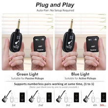 Load image into Gallery viewer, Wireless in Ear Monitor System, Wireless IEM System with Transmitter, Clip on Receiver for Live Performance, Studio_1825
