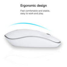 Load image into Gallery viewer, Wireless Keyboard and Mouse Combo with USB C &amp; USB A Receiver-Full Size Type c Keyboard and Mouse (Silver)_448
