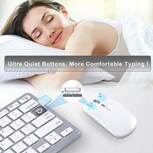 Load image into Gallery viewer, Wireless Keyboard and Mouse for Mac Windows Laptops Bluetooth Rechargeable Keyboards Mouse Compatible with Apple MacBook iMac Ipad Tablets, BluetoothKeyboardMouse_162
