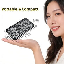 Load image into Gallery viewer, Wireless Keyboard Rechargeable Bluetooth 3.0 Super Mini Silent Cordless Keybaord, Compact Portable Small Pocket Travel Keypad Slim Wireless Keyboard for Computer Laptop PC Notebook Smartphones Tablets, Black_6737
