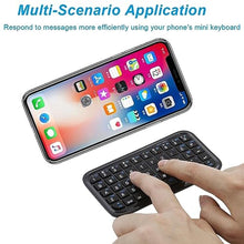 Load image into Gallery viewer, Wireless Keyboard Super Mini Rechargeable Cordless Bluetooth Keybaord,Silent Compact Small Pocket Travel Keypad Portable Slim Wireless Keyboard for Computer iPad Laptop PC Notebook Tablets Smartphones, Black_6725
