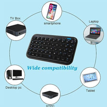 Load image into Gallery viewer, Wireless Keyboard Super Mini Rechargeable Cordless Bluetooth Keybaord,Silent Compact Small Pocket Travel Keypad Portable Slim Wireless Keyboard for Computer iPad Laptop PC Notebook Tablets Smartphones, Black_6728
