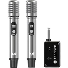 Load image into Gallery viewer, Wireless Microphones, Wireless Microphone with One-to-One Chip Connection, 40H Rechargeable Battery, 200FT Range, Plug and Play, Ergonomic Design,Less Latency Microphone for Singing Video Recording, Black_1
