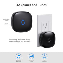 Load image into Gallery viewer, Wireless Motion Sensor Alarm Indoor, METAK 1 PIR Detector 1 Receiver,Black_1366
