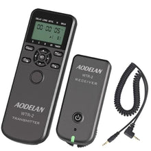 Load image into Gallery viewer, Wireless Timer Shutter Release Compatible with Canon Cameras, AODELAN Intervalometer Remote Control for R6 R 60D 70D 80D 600D M6 T6i; Replaces Canon RS-60E3, Fujifilm RR-100 and Olympus RM-CB2, black_1
