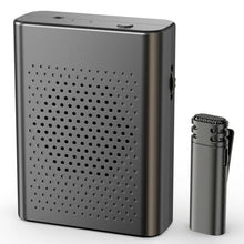 Load image into Gallery viewer, Wireless Voice Amplifier with Wireless Lavalier Lapel Microphone, PA System, Portable Speaker and Cordless Omnidirectional Condenser Recording Mic for Teacher, Streaming,Classroom,Speech, Meeting,Yoga, Black_1
