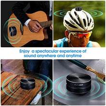 Load image into Gallery viewer, Wirelessly BT Mini Speaker Bone Conduction Portable Wireless Speaker Stereo Bass Sound Creative Portable Speaker Mini Size Music Player Built-in Mic Sound Box, Black_1027
