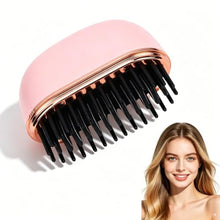 Load image into Gallery viewer, Wisoqu Cordless Hair Straightener Brush, Portable Straightening Brush with 3 Temp Settings, PTC 30S Fast Heating, Rechargeable Hot Brush Hair Straightener for Travel, Home, Outdoor (Pink)_1
