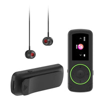 Load image into Gallery viewer, wiwoo 64GB Sport Clip on MP3 Player with Bluetooth- Superlight Mini MP3 Player with FM Radio,Recorder,MicroSD Support,Shuffle Playback for Jogging,Running,Cycling, Hiking,Climbing and Yoga, blackandgreen_1
