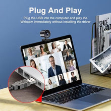 Load image into Gallery viewer, wo-we Windows Hello Face Recognition 4K UHD Webcam for Instant Login with Windows 11, 120 Degree View Webcam Desktop Laptop PC_1940
