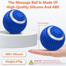 Load image into Gallery viewer, Wolady Vibrating Massage Ball 4-Speed High-Intensity Fitness Yoga Massage Roller, Relieving Muscle Tension Pain &amp; Pressure Massaging Balls (Blue)_7109
