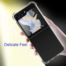 Load image into Gallery viewer, Woluki Clear Case for Samsung Galaxy Z Flip 6, [Anti-Yellow] Slim Thin Crystal Transparent Soft Flexible TPU Gel Silicone Protective Phone Cover 4 Reinforced Corners Shockproof Protection (Clear)_959
