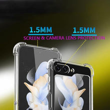 Load image into Gallery viewer, Woluki Clear Case for Samsung Galaxy Z Flip 6, [Anti-Yellow] Slim Thin Crystal Transparent Soft Flexible TPU Gel Silicone Protective Phone Cover 4 Reinforced Corners Shockproof Protection (Clear)_960
