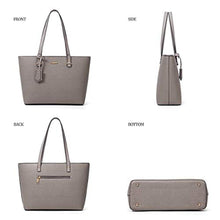 Load image into Gallery viewer, Women Fashion Synthetic Leather Handbags Tote Bag Shoulder Bag Top Handle Satchel Purse Set 4pcs_90
