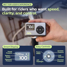 Load image into Gallery viewer, Woowind Mini Bike Pump, 25s Fast, Presta Schrader, Road &amp; MTB, 120 PSI, Silver_735
