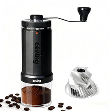 Load image into Gallery viewer, World's First 60g Large Capacity Manual Coffee Grinder, Portable Hand Coffee Bean Mill with 40 Adjustable Settings, Stainless Steel Burr Grinder for Pour Over, Camping, Travel, Gift, etc (Black), MEGAPROBlack_1
