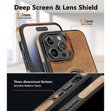 Load image into Gallery viewer, WTCASE Magnetic for iPhone 15 Pro Max Leather Case,Built-in Invisible Stand [Compatible with Magsafe] Protective Slim Kickstand Phone Cover Compatible with iPhone 15 Pro Max (2023) 6.7"(Brown)_8355
