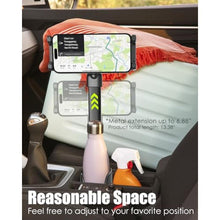 Load image into Gallery viewer, Wukanleng Car Cup Holder Tablet Mount, Tablet Holder for Car Bottle with Stabilize Metal Telescopic Arm for Car SUV Truck Hand Free Compatible with iPad Pro 12.9 Air Mini, Galaxy Z, 4-13" Devices, Black_4706

