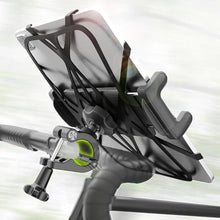Load image into Gallery viewer, Wukanleng Motorcycle Phone Tablet Mount for 3/4"-11/4" Handlebar, Dual Protection Bike Tablet Holder Fits 4-11" Devices, Bicycle Scooter Handlebar Clamp for iPad Pro/Air/Mini, Galaxy Tab Z Fold, Black_1
