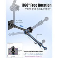 Load image into Gallery viewer, Wukanleng Single Monitor Desktop/Wall Mount Stand - Fits 4.7-15.6'' Monitor, Tablets, Surface Pro - Full Motion Adjustable with Metal Ball Head, Black_4890
