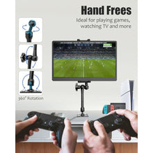 Load image into Gallery viewer, Wukanleng Single Monitor Desktop/Wall Mount Stand - Fits 4.7-15.6'' Monitor, Tablets, Surface Pro - Full Motion Adjustable with Metal Ball Head, Black_4891
