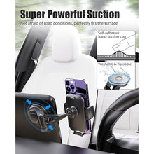 Load image into Gallery viewer, Wukanleng Suction Cup Phone Holder for Tesla Model 3/Y/S/X, Car Dashboard Phone Mount with 360 Rotation, Windshield Hand Free Mount Compatible with iPhone 15 Pro Max 14 13, More 4-7" Smartphones, Black_4699

