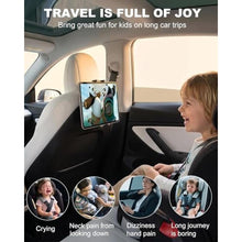 Load image into Gallery viewer, Wukanleng Tesla Back Seat Tablet Mount for Model 3/Y, [Anti-Drop] Tesla Headrest iPad Holder with 360 Adjustable Road Trip Essentials for Kids Fits All 4.7-12.9'' Devices, Black_5029
