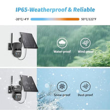 Load image into Gallery viewer, WY-LINK Solar Camera Outdoor Wireless, 360 Wi-Fi Home Security Cameras, Black_176
