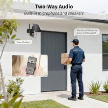Load image into Gallery viewer, WY-LINK Solar Camera Outdoor Wireless, 360 Wi-Fi Home Security Cameras, Black_177
