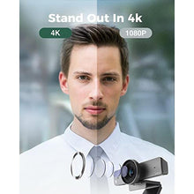 Load image into Gallery viewer, WYRESTORM 4K AI Tracking Conference Webcam, Auto Framing &amp; Presenter Tracking, 120 Wide Angle, Dual Noise Cancelling Mics, Privacy Cover, USB Plug &amp; Play, Zoom Certified for Teams Meeting Rooms_282
