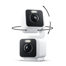 Load image into Gallery viewer, WYZE Duo Cam Pan Indoor/Outdoor IP65 2K 360 Pan/Tilt Smart Home Security Camera with Color Night Vision, Compatible with Alexa &amp; Google Assistant, White_1
