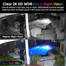Load image into Gallery viewer, WYZE Duo Cam Pan Indoor/Outdoor IP65 2K 360 Pan/Tilt Smart Home Security Camera with Color Night Vision, Compatible with Alexa &amp; Google Assistant, White_822
